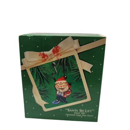 1983 Santa Ski Lift Hallmark Ornament (Santa Claus) QX4187 Image2