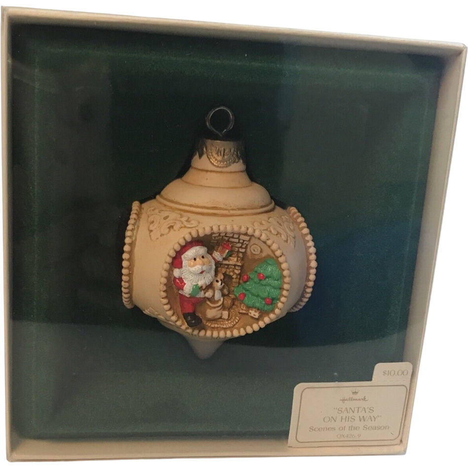 1983 "Santa's On His Way" Hallmark Ornament (Scenes of the Season) QX4269