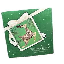 1983 Scrimshaw Reindeer Hallmark Ornament (Reindeer) QX4249