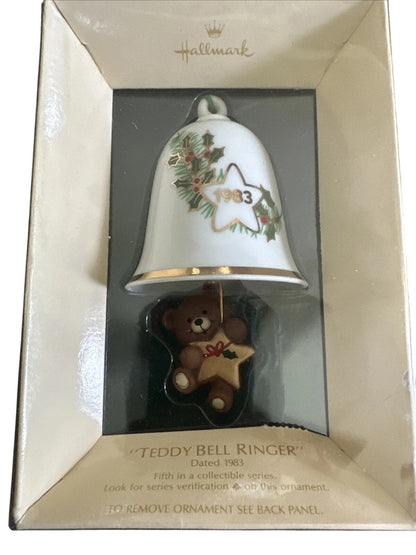 1983 Teddy Bell Ringer Hallmark Ornament (Teddy Bear) QX4039