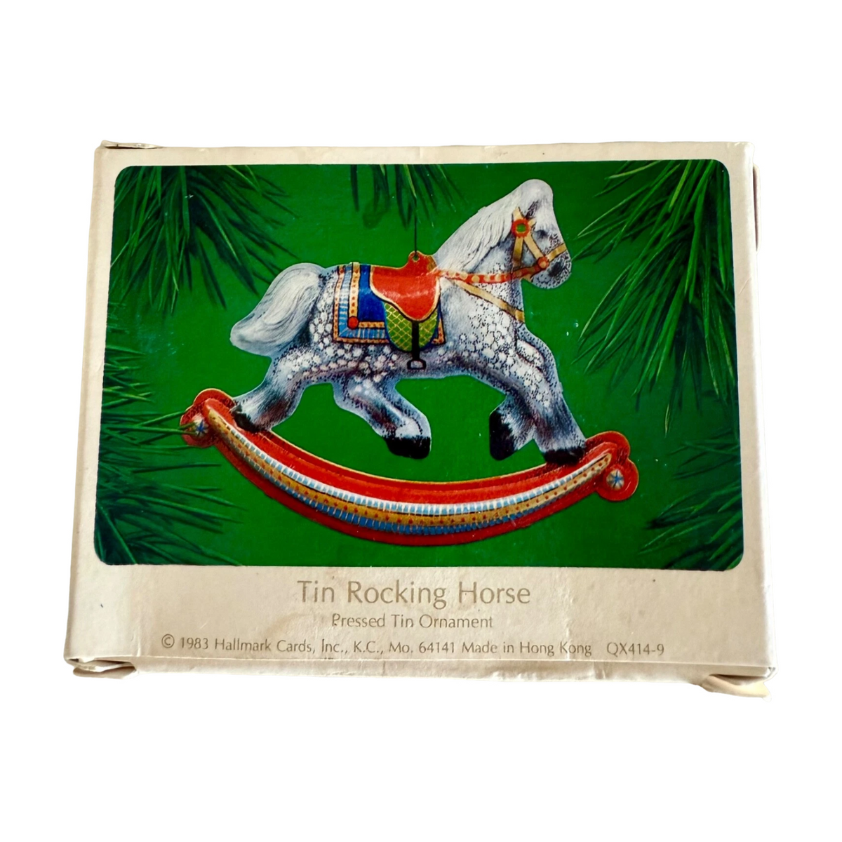 1983 TinRocking Horse Hallmark Ornament (Rocking Horse) QX4149 Image2