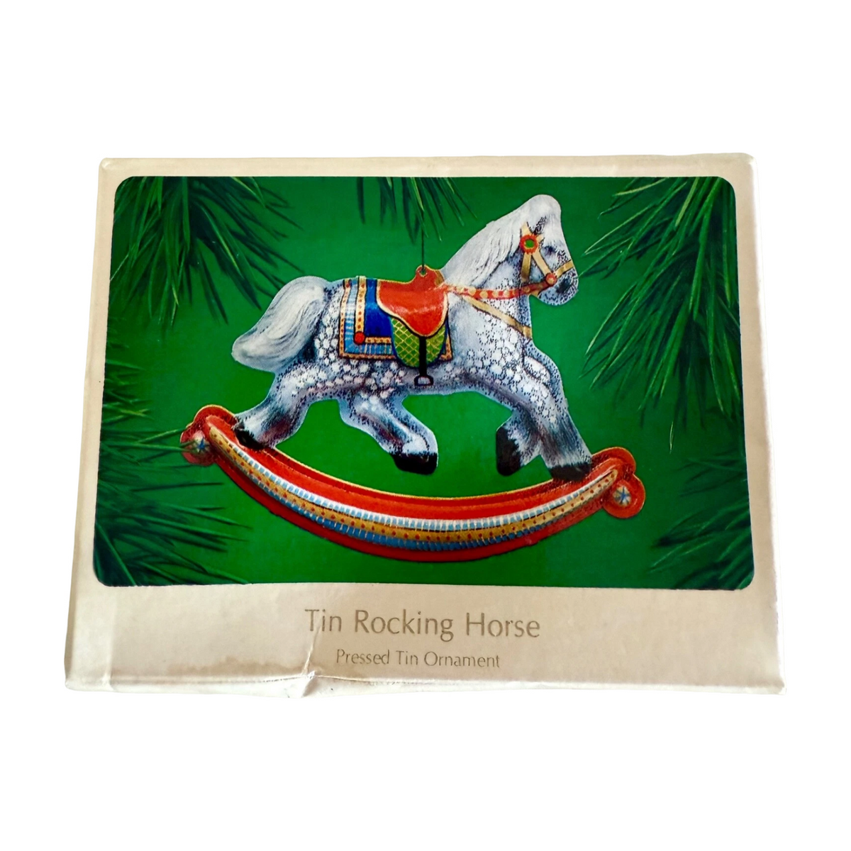1983 TinRocking Horse Hallmark Ornament (Rocking Horse) QX4149 Image5