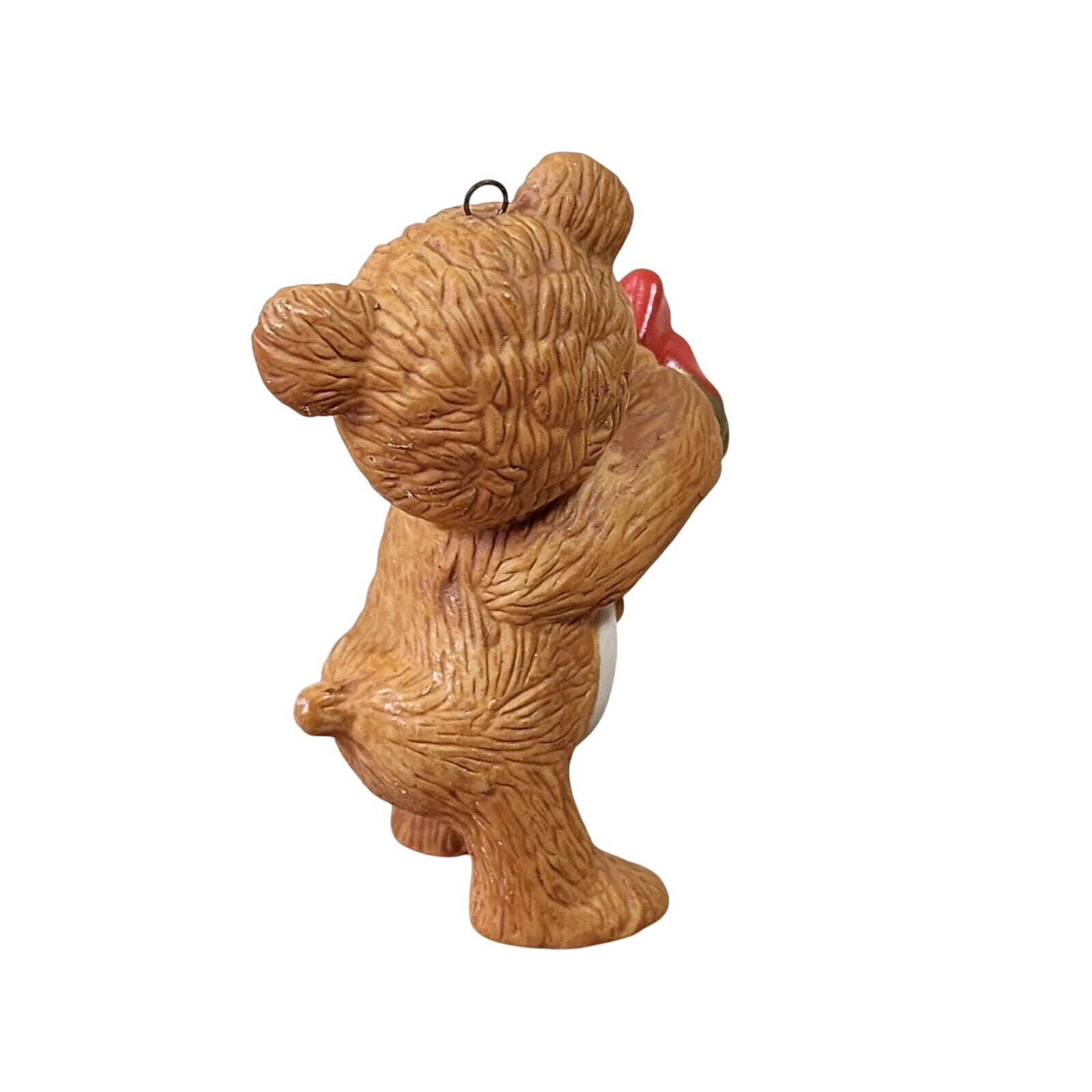 1984 Cinnamon with Jingle Bell Hallmark Ornament (Porcelain Bear) QX4541