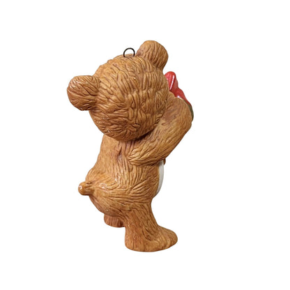 1984 Cinnamon with Jingle Bell Hallmark Ornament (Porcelain Bear) QX4541