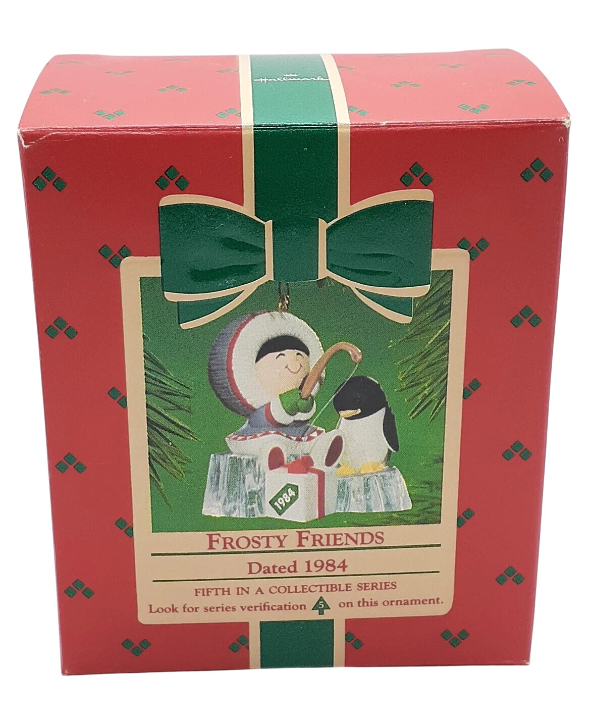 1984 Ice Fishing Hallmark Ornament (Frosty Friends) QX4371