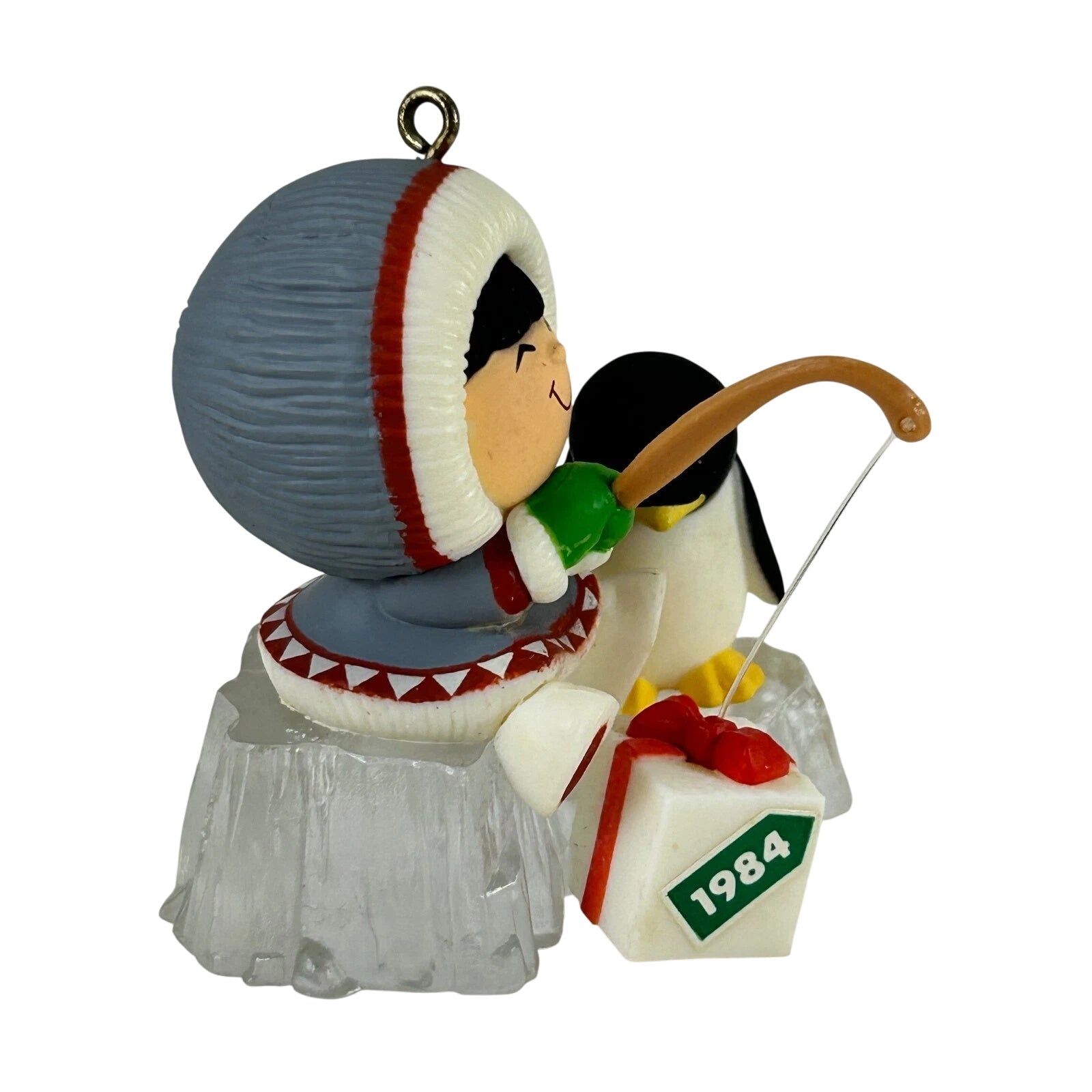 1984 Ice Fishing Hallmark Ornament (Frosty Friends) QX4371