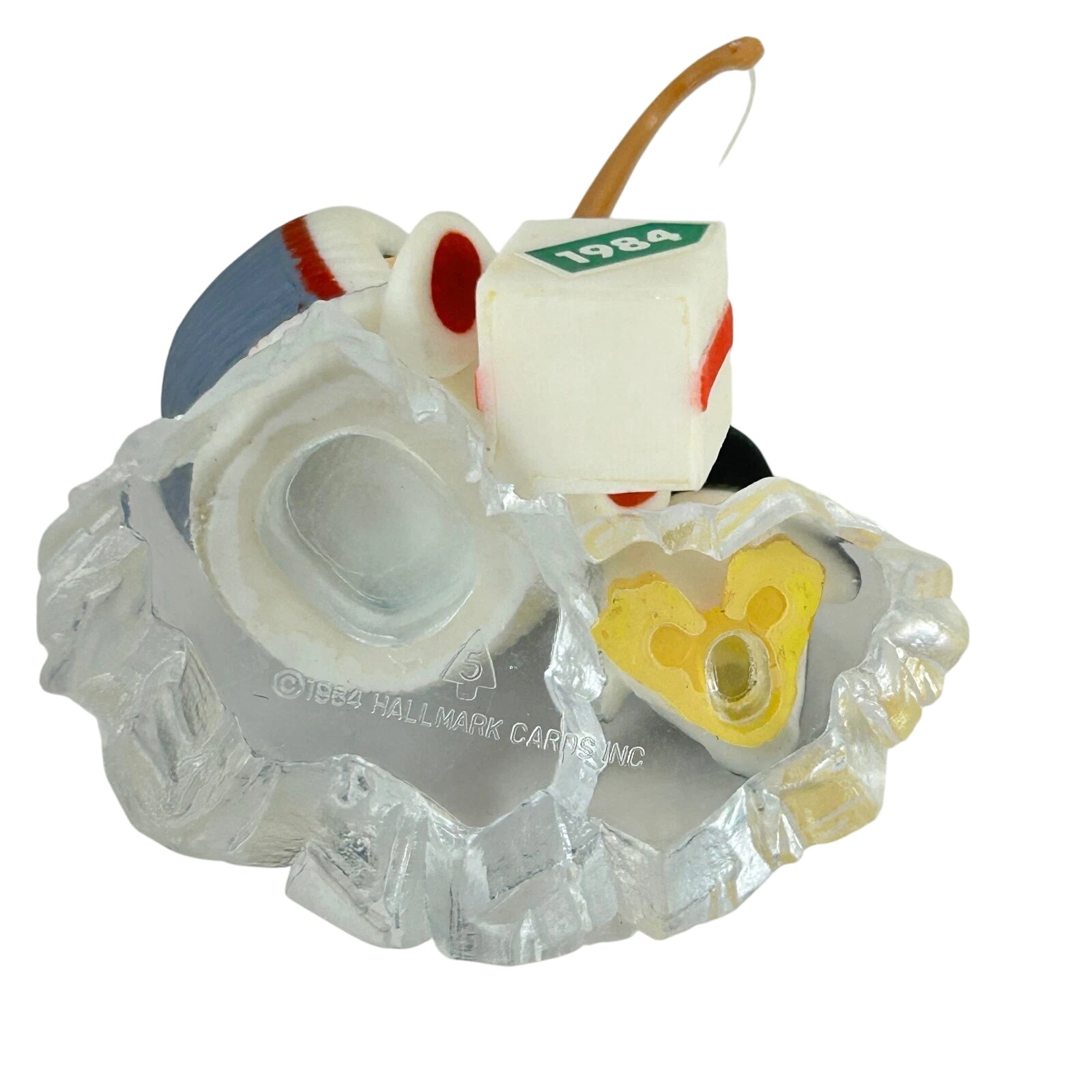 1984 Ice Fishing Hallmark Ornament (Frosty Friends) QX4371