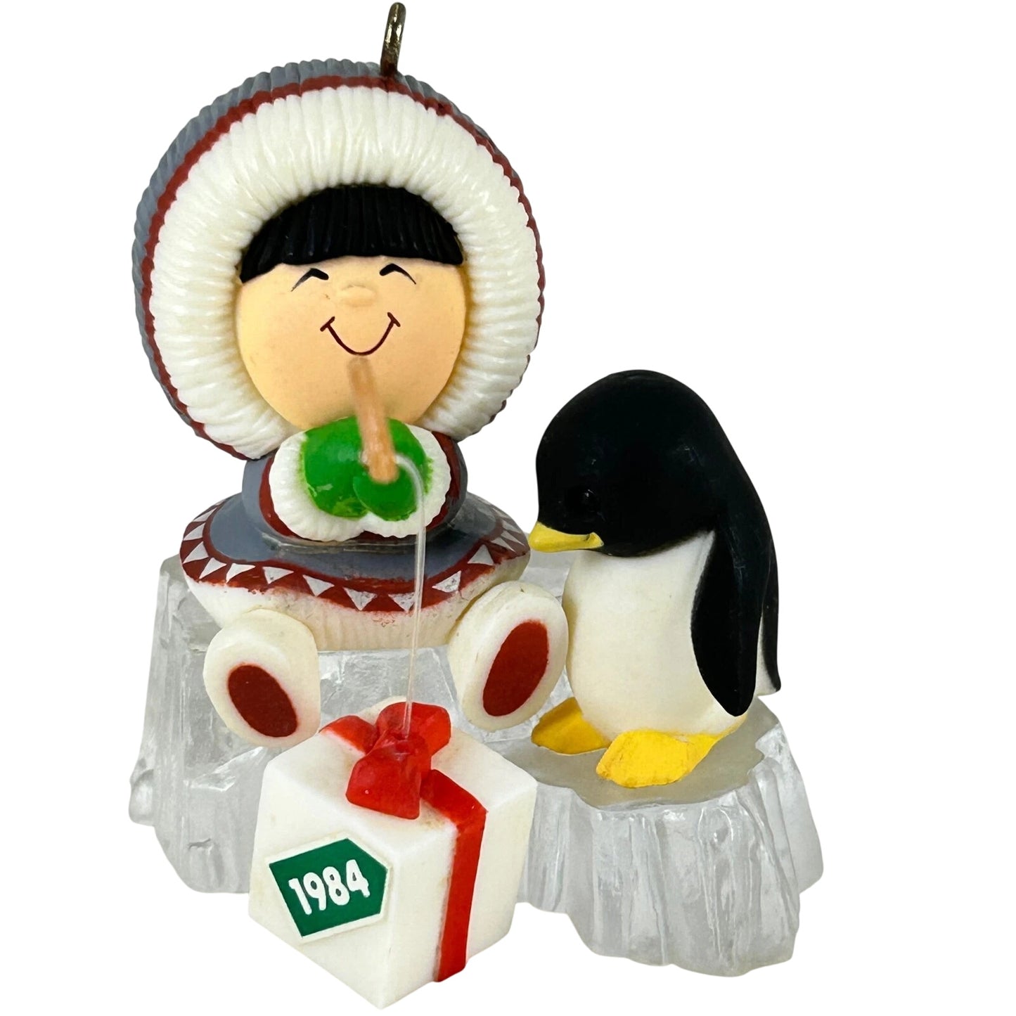 1984 Ice Fishing Hallmark Ornament (Frosty Friends) QX4371