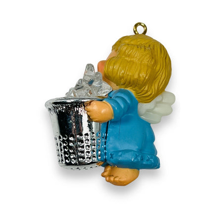 1984 Thimble Angel Hallmark Ornament (Thimble) QX4304