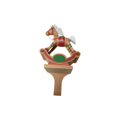 1984 Baby’s First Christmas - Stocking Hanger (Rocking Horse) Hallmark Ornament QSH812-1 Image3