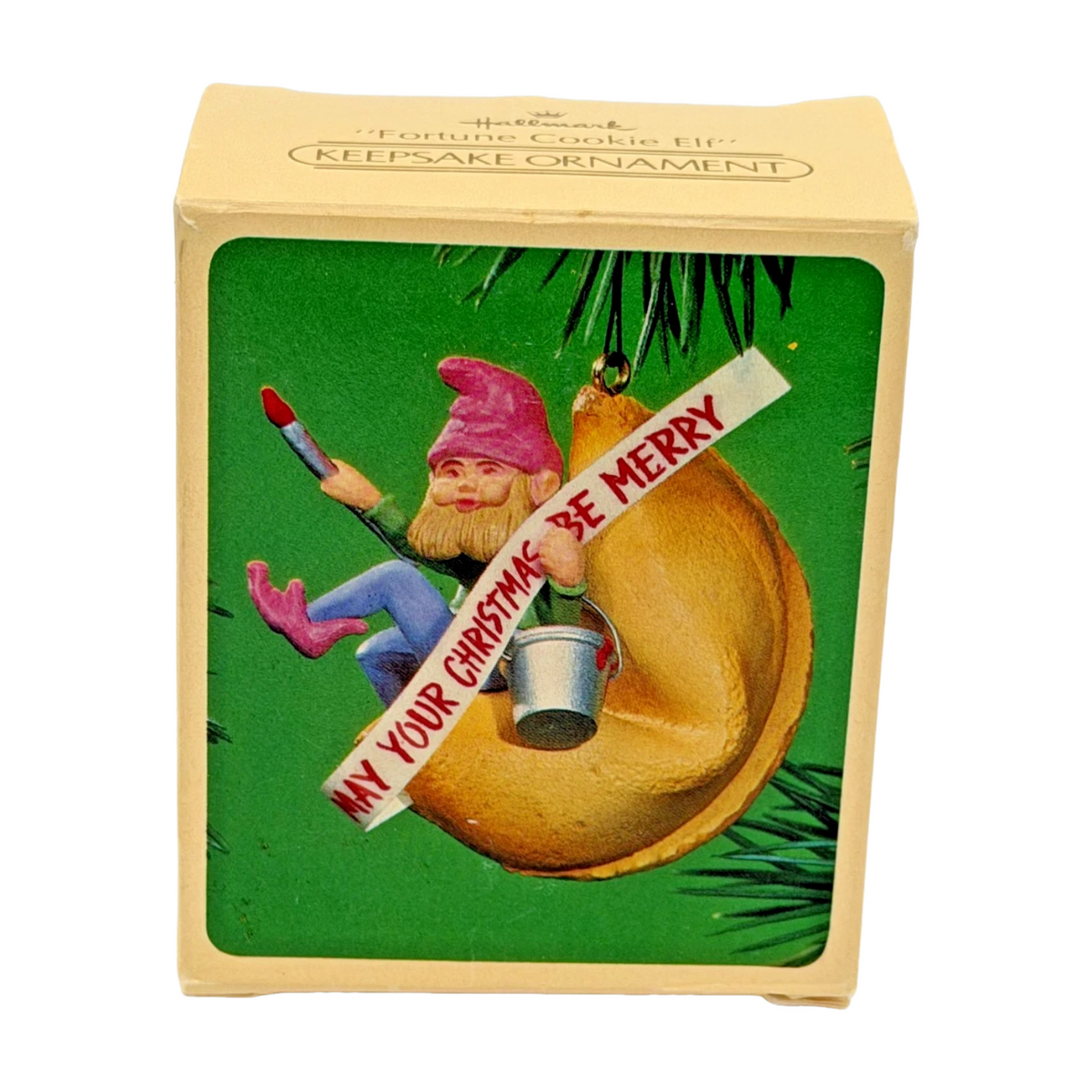 1984 Fortune Cookie Elf Hallmark Ornament (Elf) QX4524 Image2