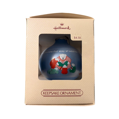 1984 Grandson (Ball) Hallmark Ornament QX242-4 Image2