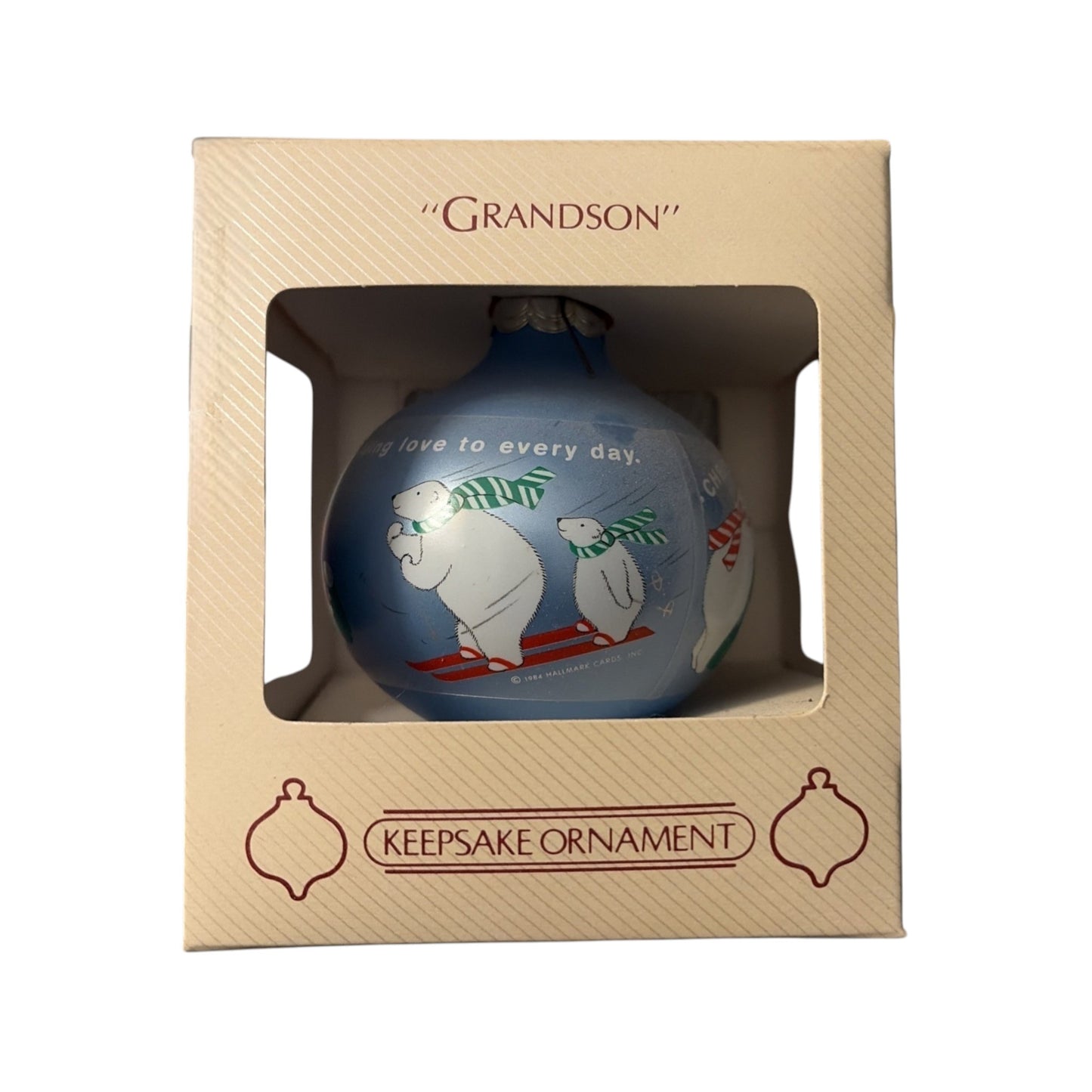 1984 Grandson (Ball) Hallmark Ornament QX242-4 Image4