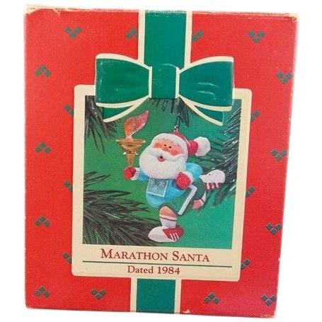 1984 Marathon Santa Hallmark Ornament (Sports & Activities) QX4564