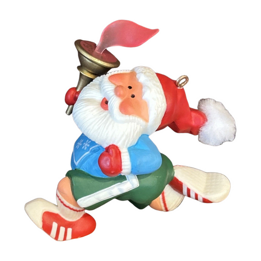 1984 Marathon Santa Hallmark Ornament (Sports & Activities) QX4564 Image1