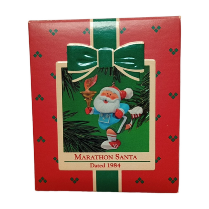 1984 Marathon Santa Hallmark Ornament (Sports & Activities) QX4564 Image2