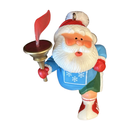 1984 Marathon Santa Hallmark Ornament (Sports & Activities) QX4564 Image4
