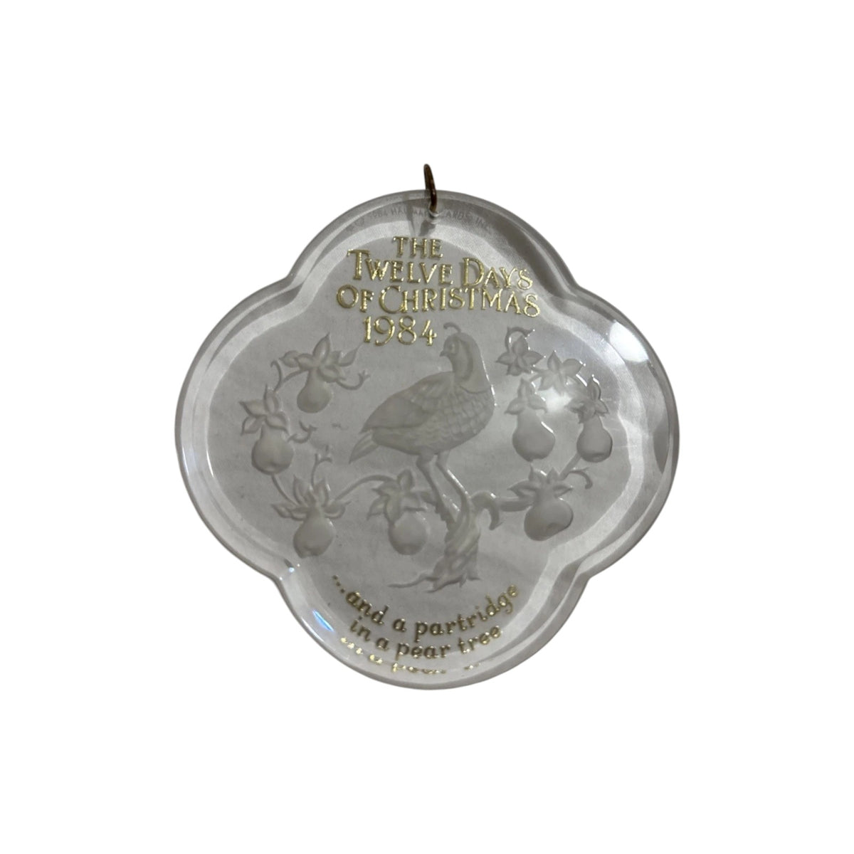 1984 Partridge in a Pear Tree Hallmark Ornament QX3484 Image1
