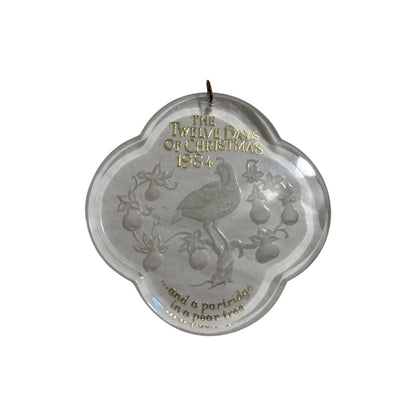 1984 Partridge in a Pear Tree Hallmark Ornament QX3484 Image1