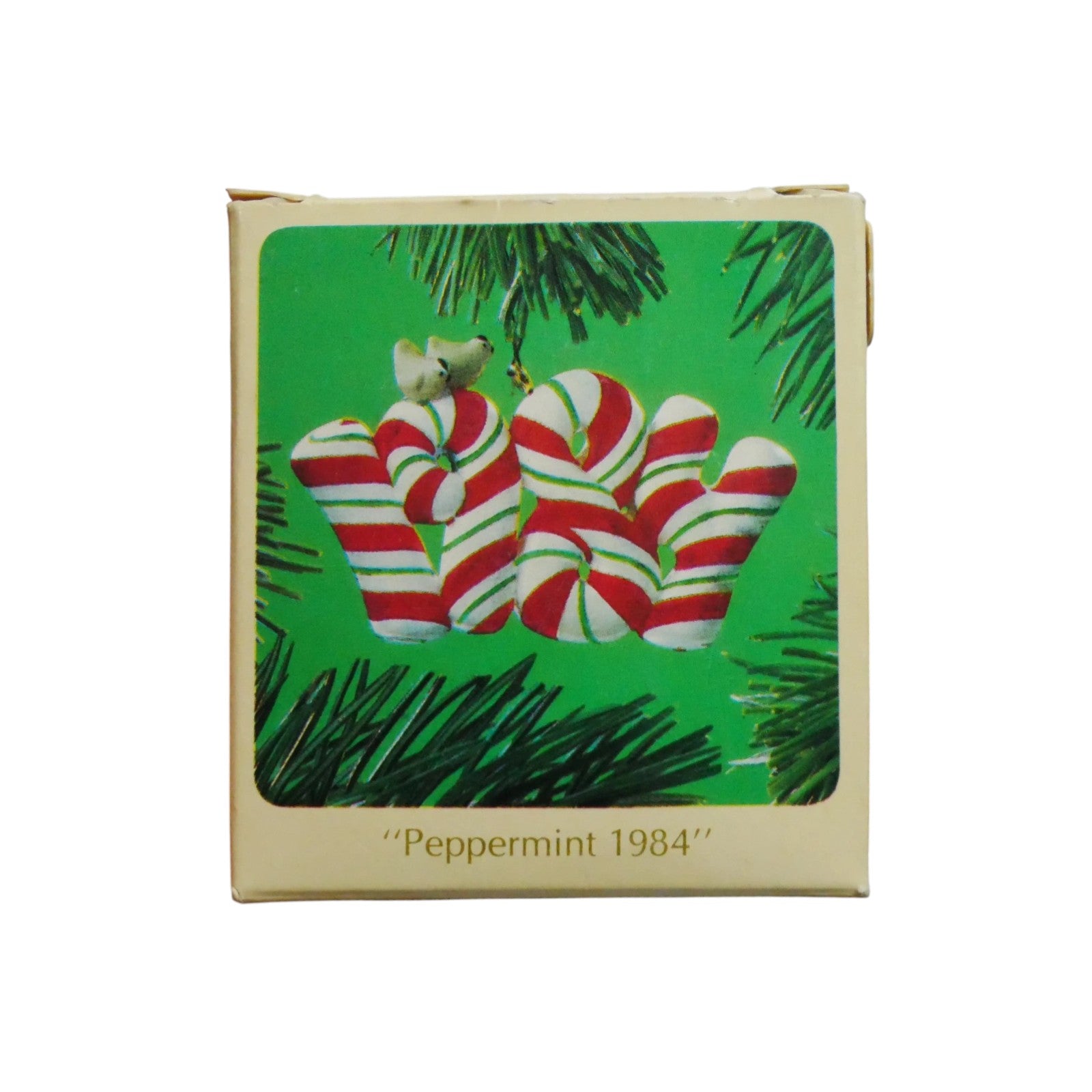 1984 Peppermint 1984 (Candy Cane) Hallmark Ornament QX456-1 Image2