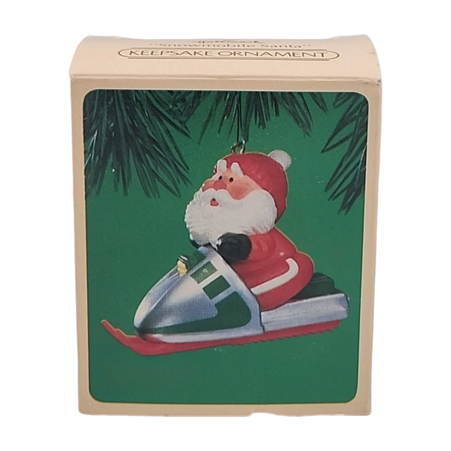 1984 Snowmobile Santa Hallmark Ornament (Santa Claus) QX4314 Image2