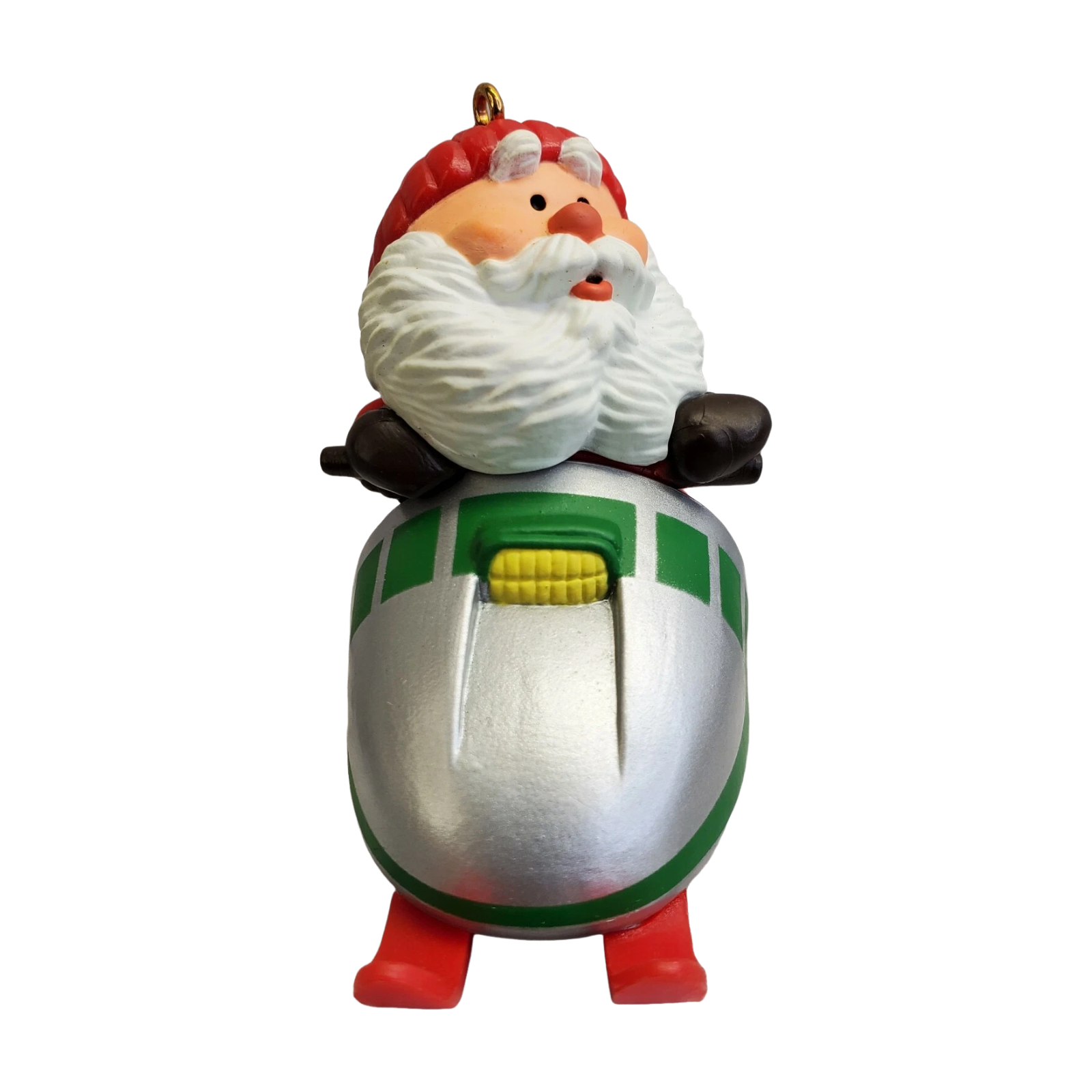 1984 Snowmobile Santa Hallmark Ornament (Santa Claus) QX4314 Image3