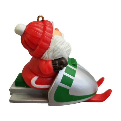 1984 Snowmobile Santa Hallmark Ornament (Santa Claus) QX4314 Image4