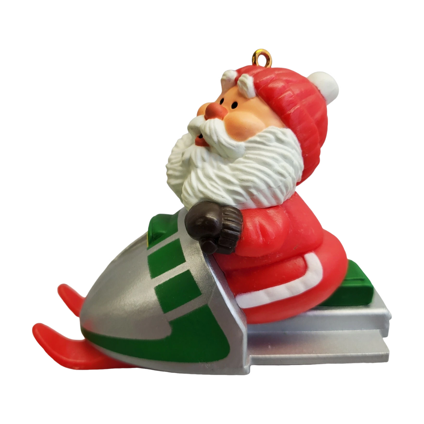 1984 Snowmobile Santa Hallmark Ornament (Santa Claus) QX4314 Image6