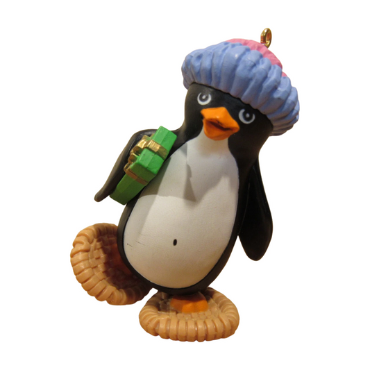 1984 Snowshoe Penguin Hallmark Ornament (Penguins) QX4634 Image1