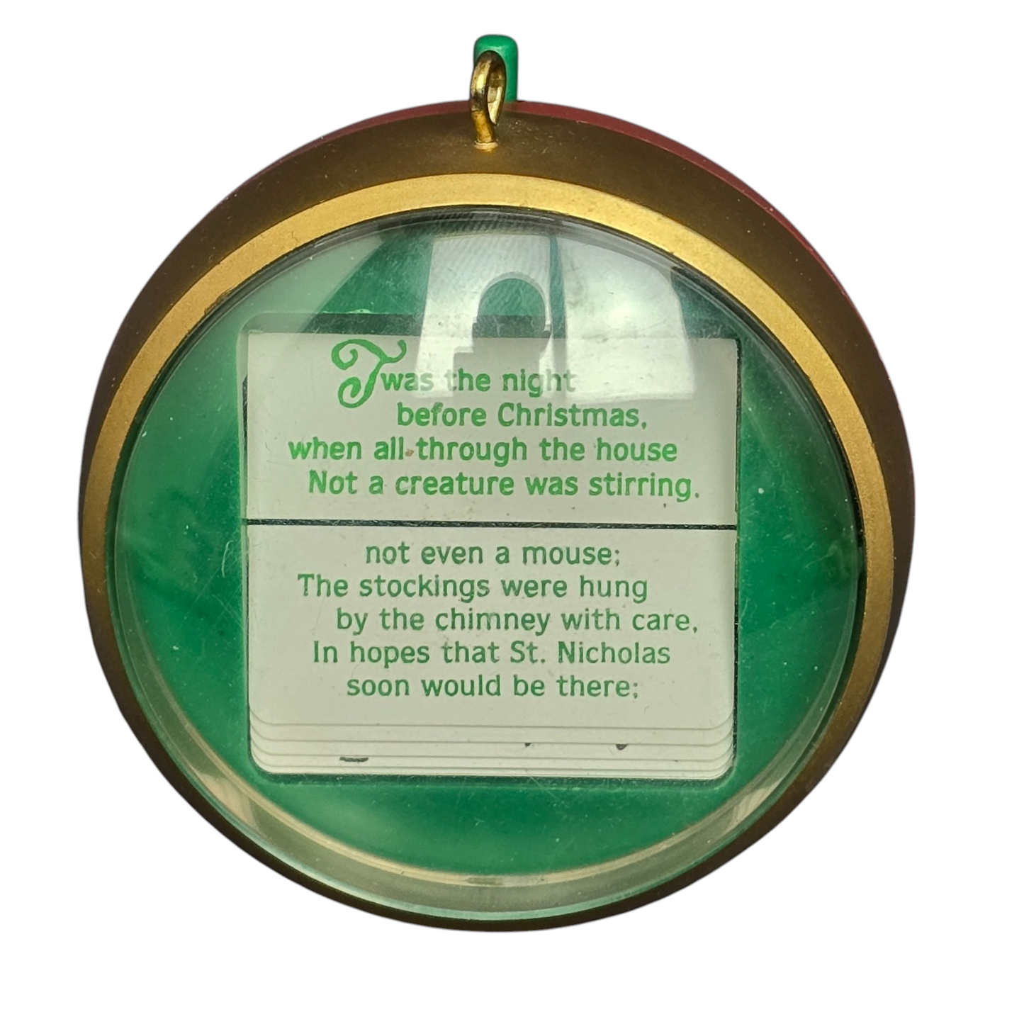 1984 The Night Before Christmas Scene-Flipper Hallmark Ornament (The Night Before Christmas) QX4494