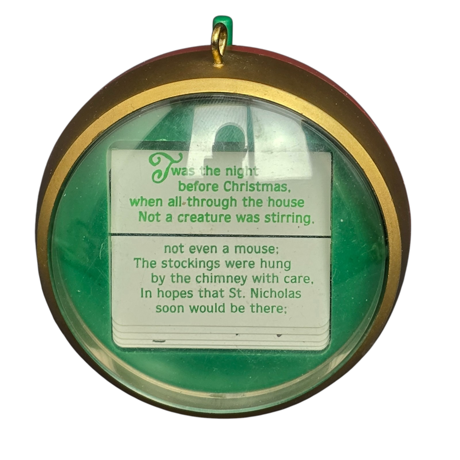 1984 The Night Before Christmas Scene-Flipper Hallmark Ornament (The Night Before Christmas) QX4494