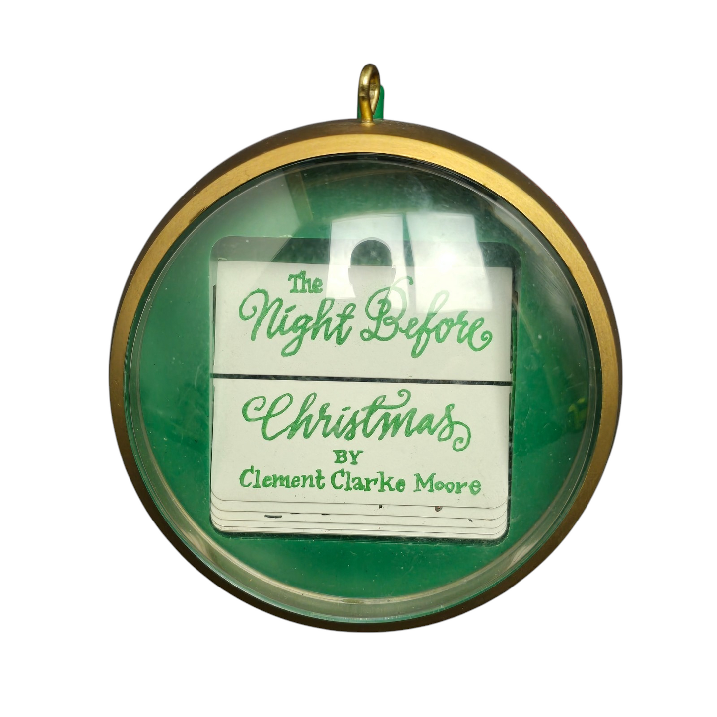 1984 The Night Before Christmas Scene-Flipper Hallmark Ornament (The Night Before Christmas) QX4494