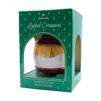 1985 Holiday Magic Season of Beauty Hallmark Ornament (Ball) QLX7122