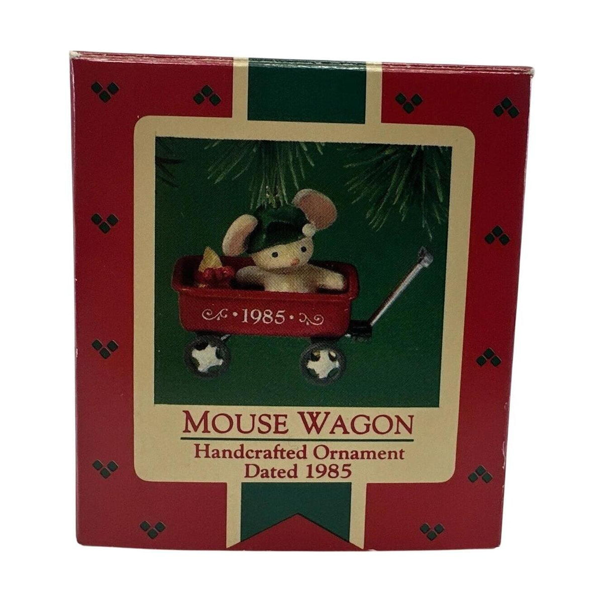 Hallmark Mouse 1985 Mouse Wagon Hallmark Ornament (Mouse) QX4762 – Already Christmas