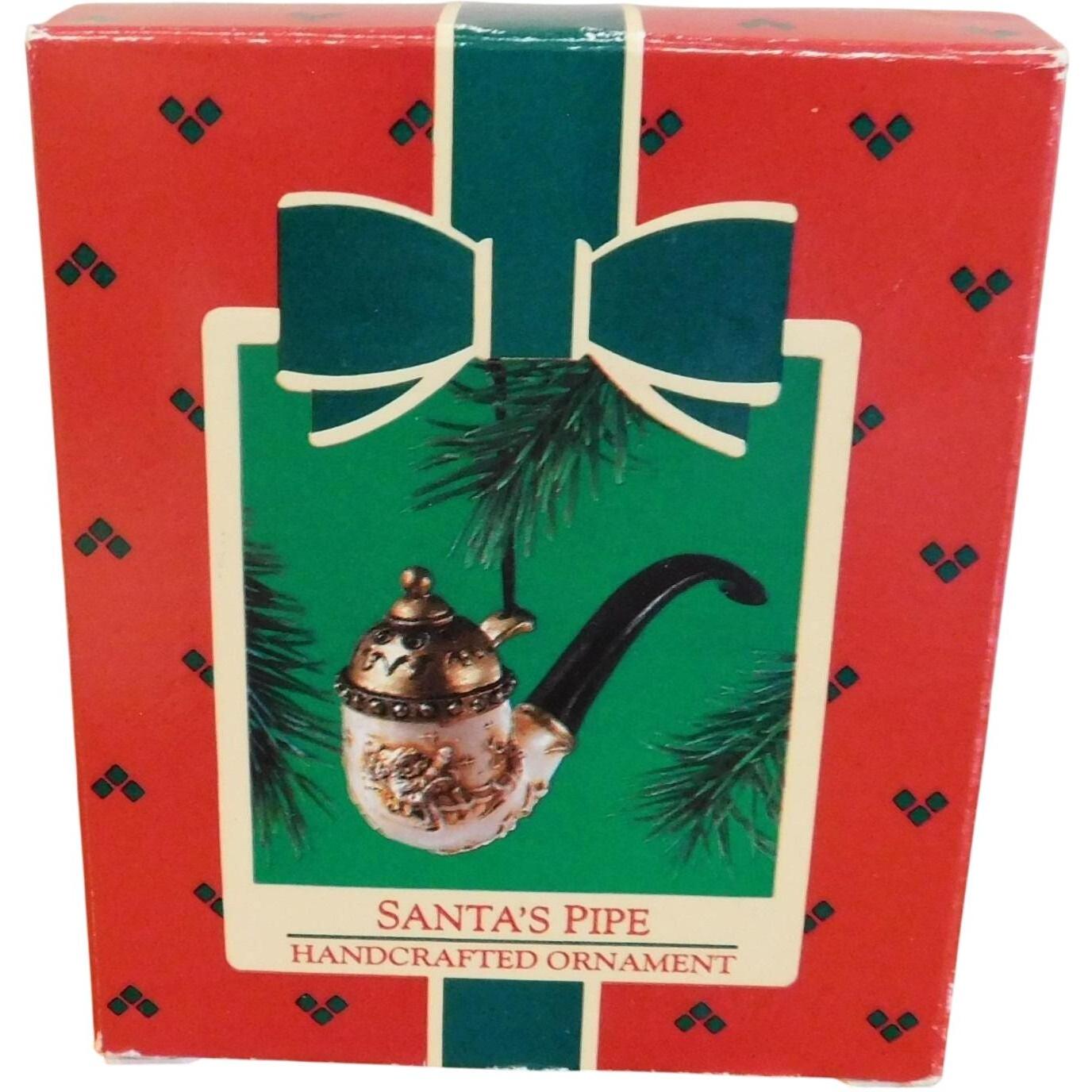 1985 Santa's Pipe Hallmark Ornament (Santa Claus) QX4942