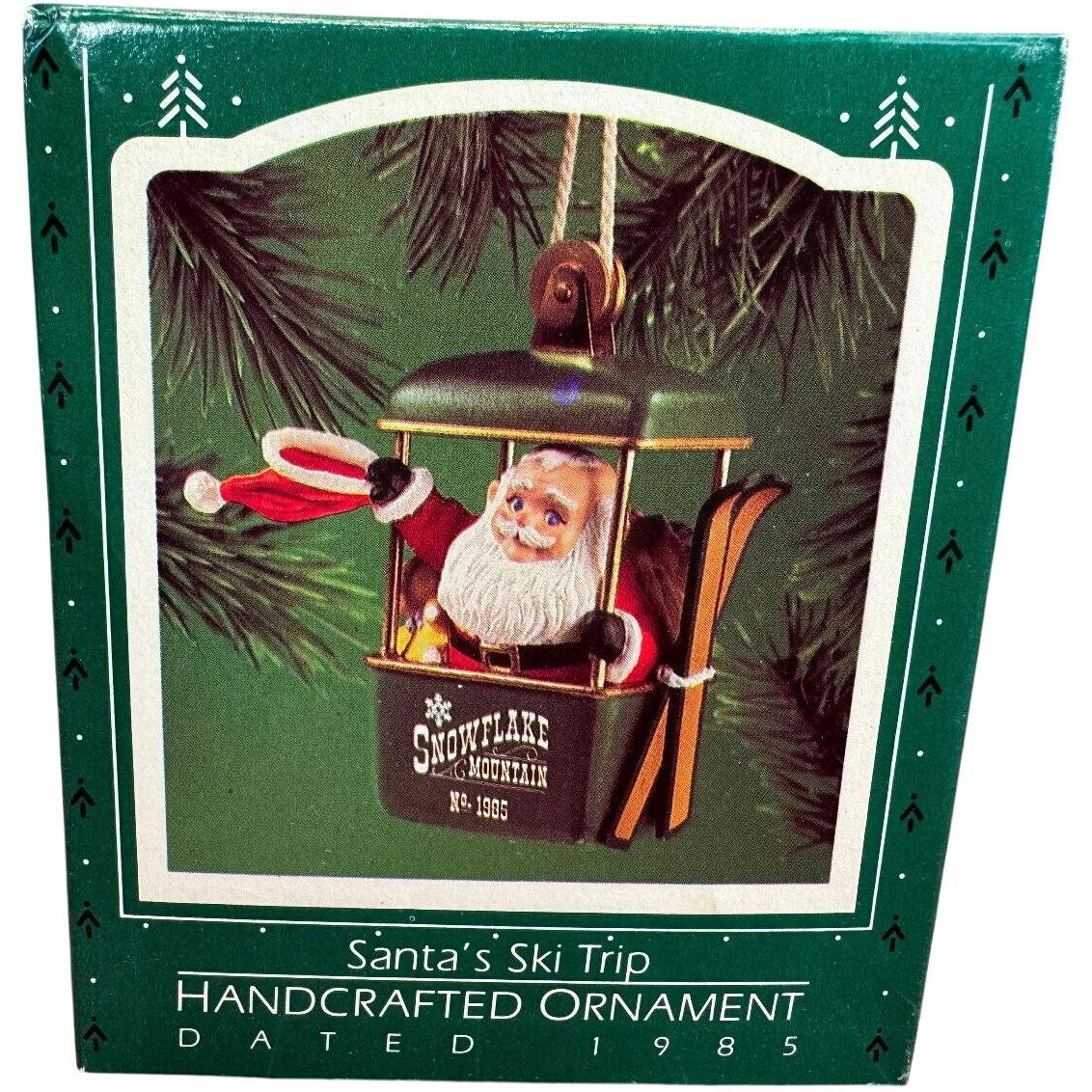 1985 Santa's Ski Trip Hallmark Ornament (Santa Claus) QX4962