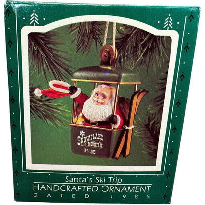 1985 Santa's Ski Trip Hallmark Ornament (Santa Claus) QX4962