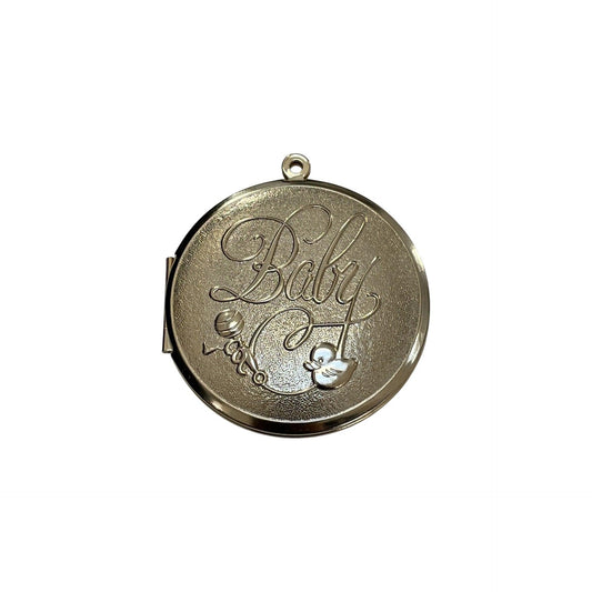 1985 Baby Photo Locket (Photo Holder) Hallmark Ornament QX4012 Image1