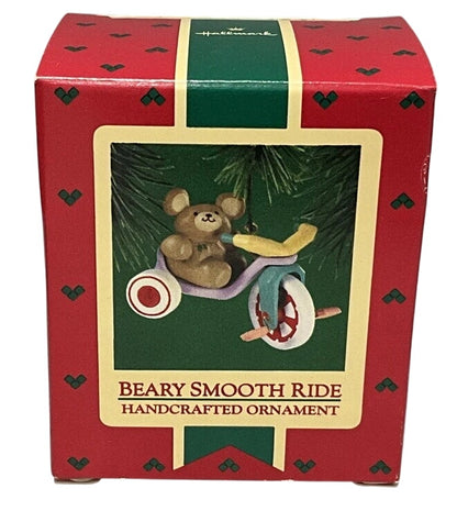1985 Beary Smooth Ride Hallmark Ornament (Teddy Bear) QX4805