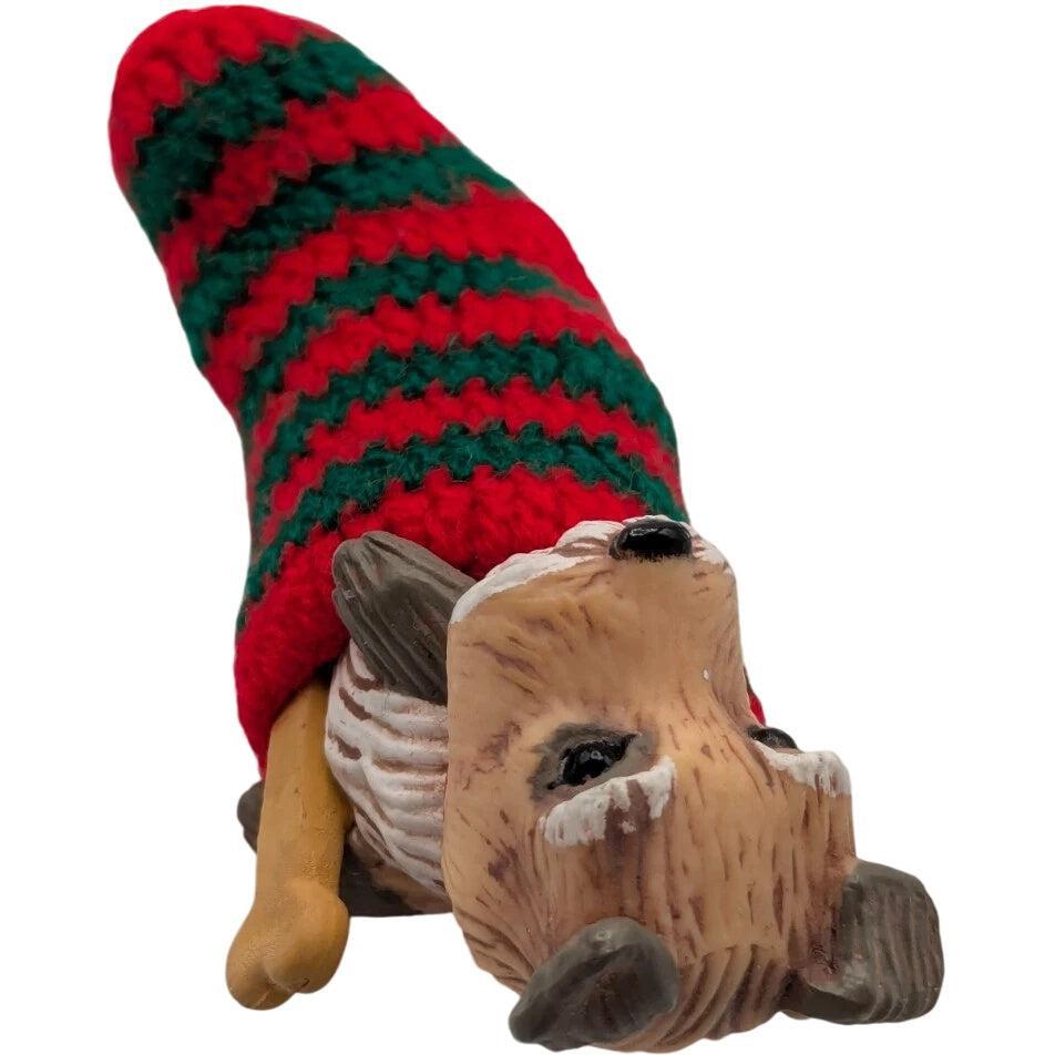 1985 Doggy In a Stocking Hallmark Ornament (Puppy) QX4742