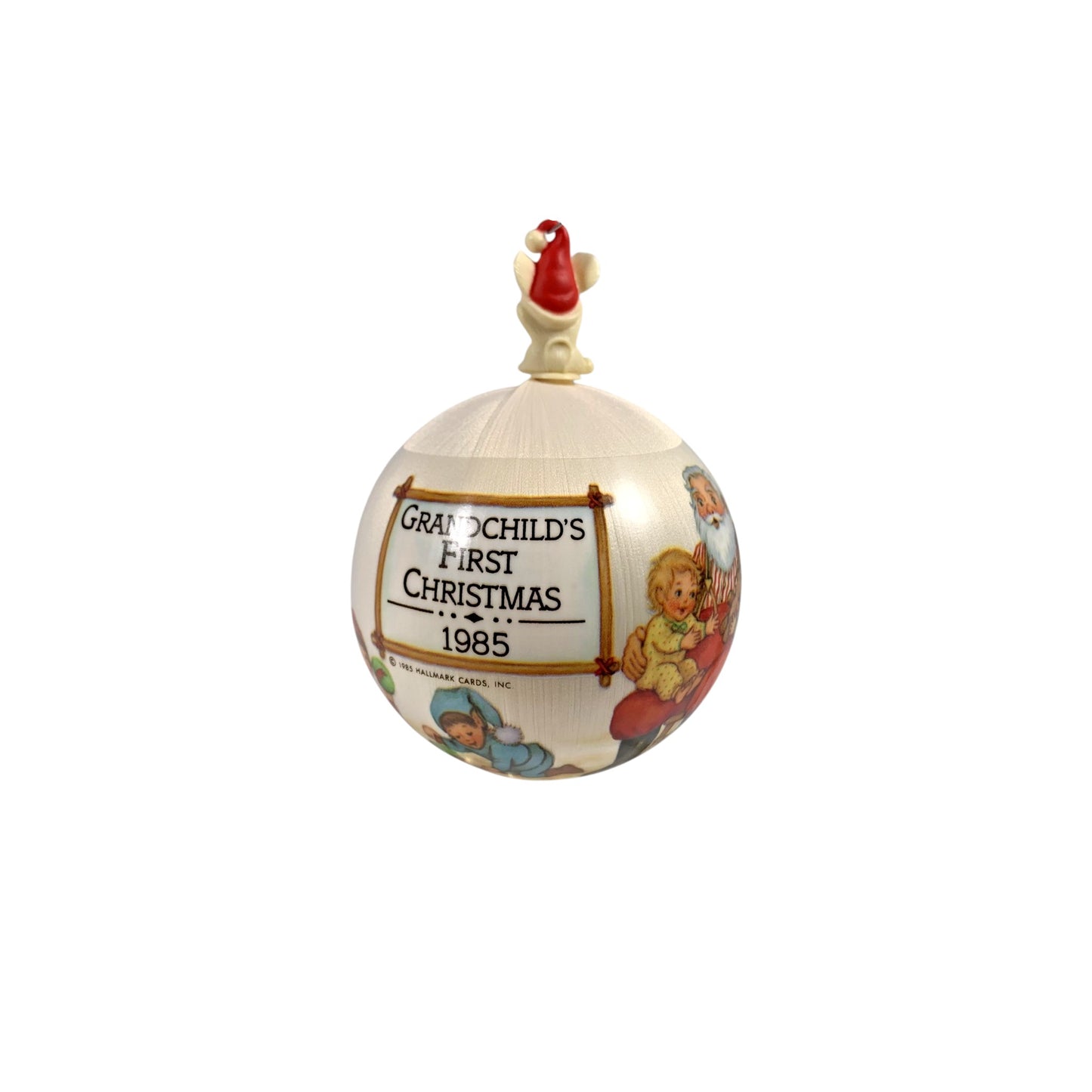 1985 Grandchild's First Christmas (Ball) Hallmark Ornament QX260-5 Image1