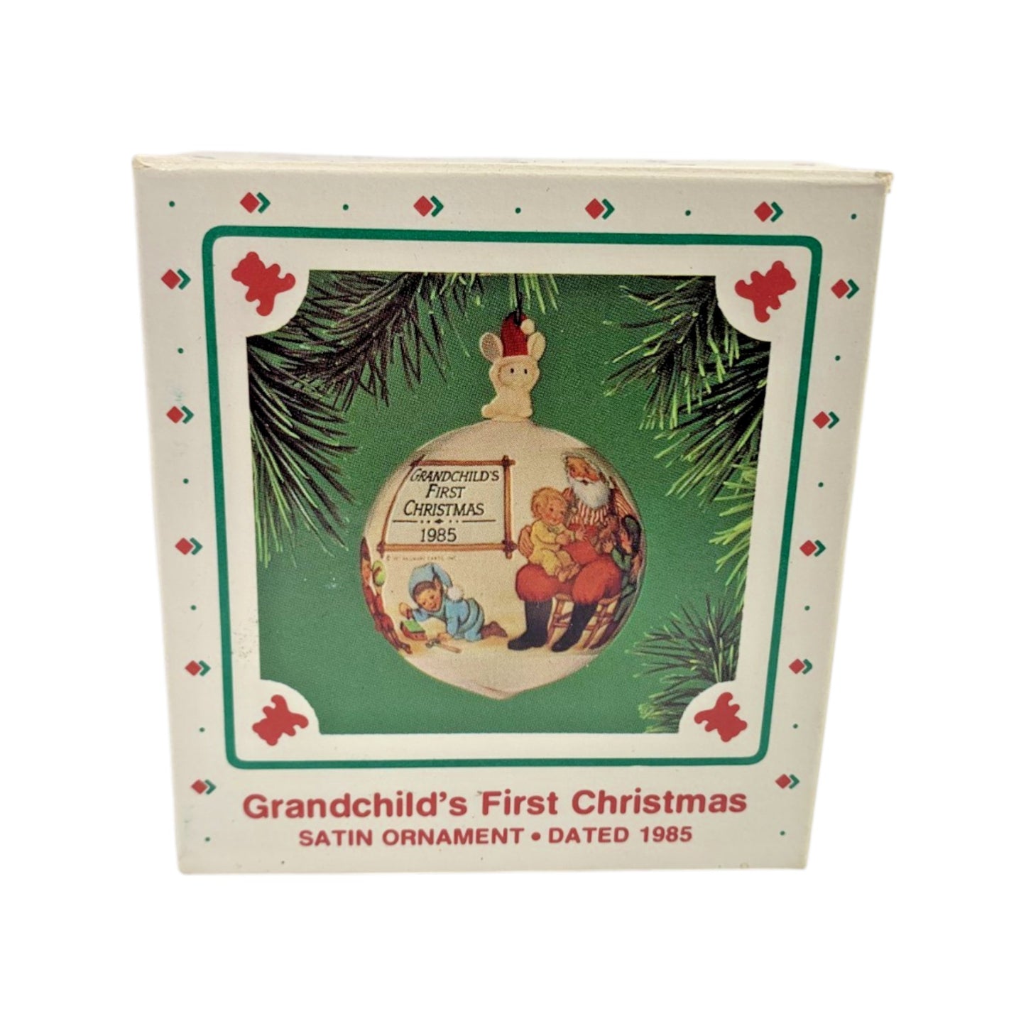 1985 Grandchild's First Christmas (Ball) Hallmark Ornament QX260-5 Image2