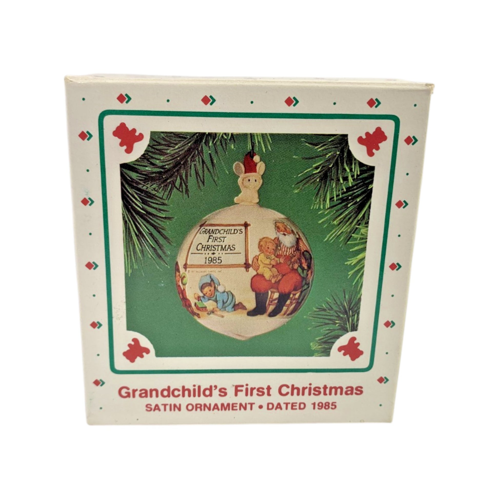 1985 Grandchild's First Christmas (Ball) Hallmark Ornament QX260-5 Image2