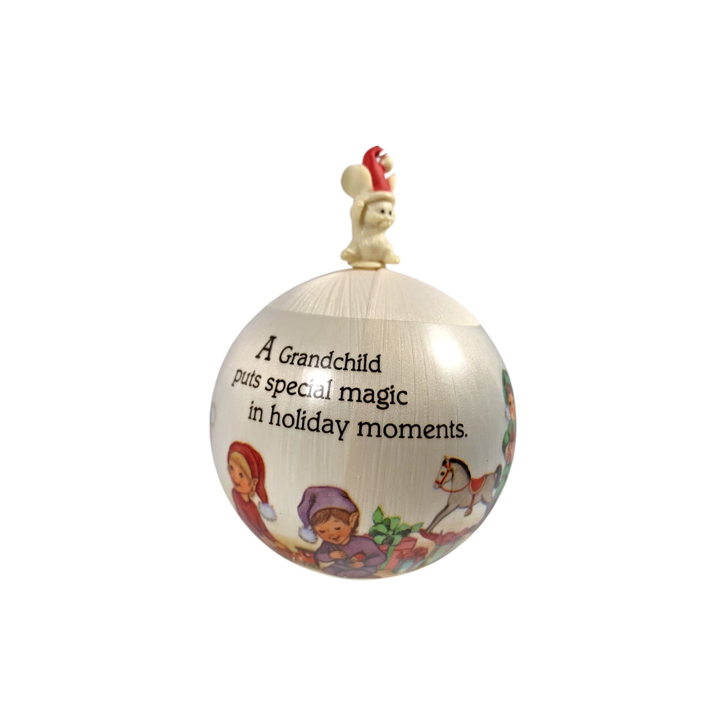 1985 Grandchild's First Christmas (Ball) Hallmark Ornament QX260-5 Image3
