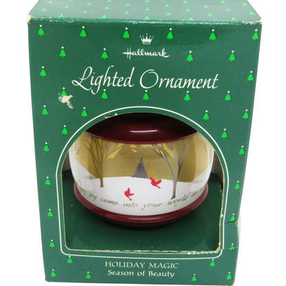1985 Holiday Magic Season of Beauty Hallmark Ornament (Ball) QLX7122