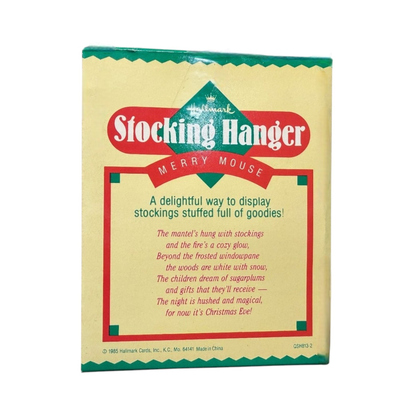 1985 Merry Mouse - Stocking Hanger (Merry Mouse) Hallmark Ornament QSH813-2 Image5