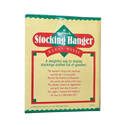 1985 Merry Mouse - Stocking Hanger (Merry Mouse) Hallmark Ornament QSH813-2 Image5