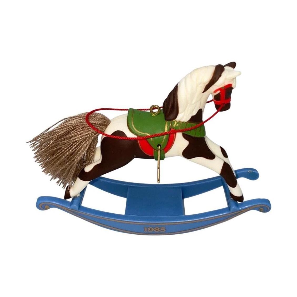1985 Pinto Hallmark Ornament (Rocking Horse) QX4932 Image1