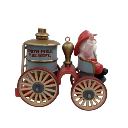 1985 Santa's Fire Engine Hallmark Ornament (Here Comes Santa) QX4965