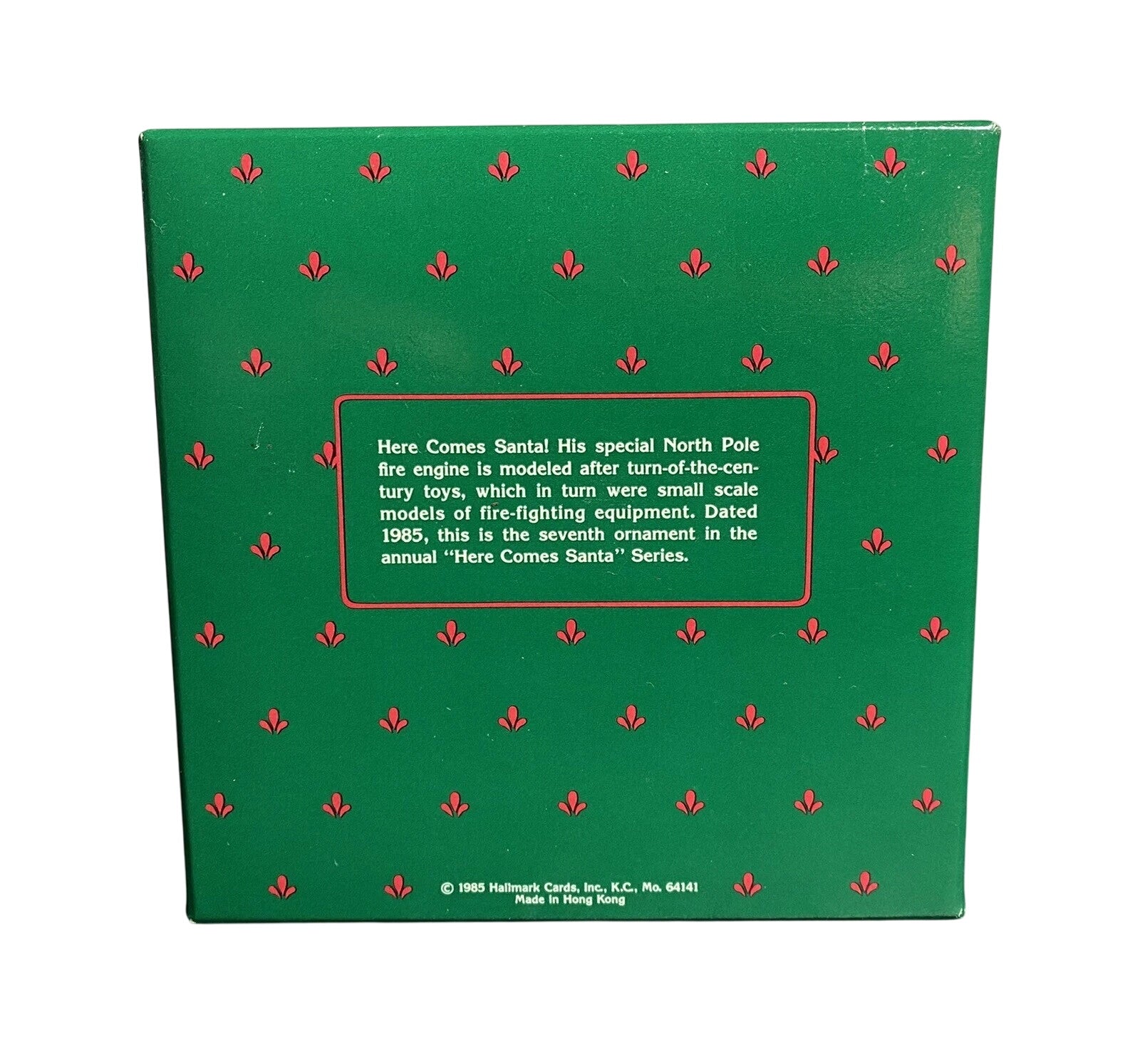 1985 Santa's Fire Engine Hallmark Ornament (Here Comes Santa) QX4965